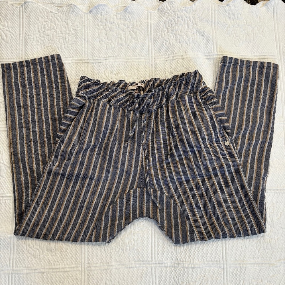 Scotch & Soda Maison Scotch, Raffia Town Striped Pants, SIZE S (Anthropologie)